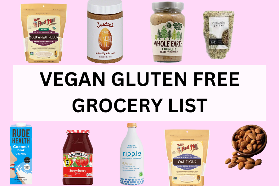 vegan gluten free grocery list