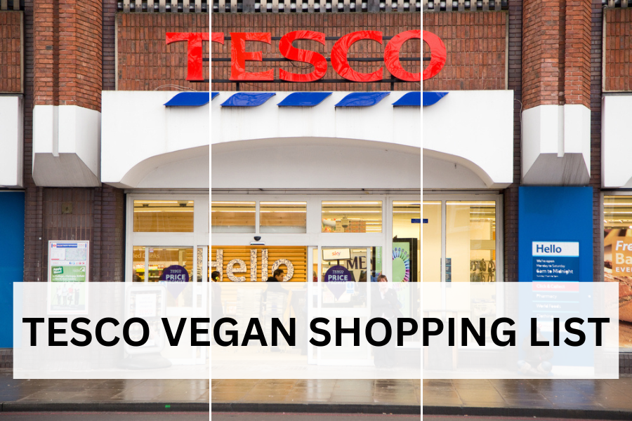 Tesco vegan shopping list