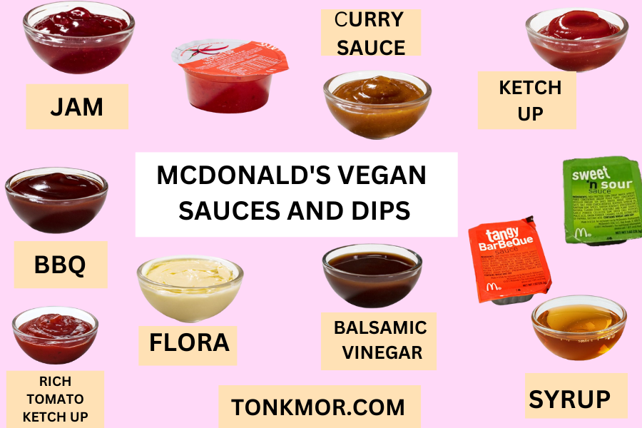 Mcdonald's vegan sauces and mcdonald's dips
