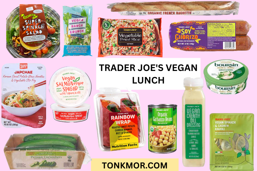 trader joe's vegan lunch list
