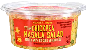Trader JOe's vegan chickpea masala salad