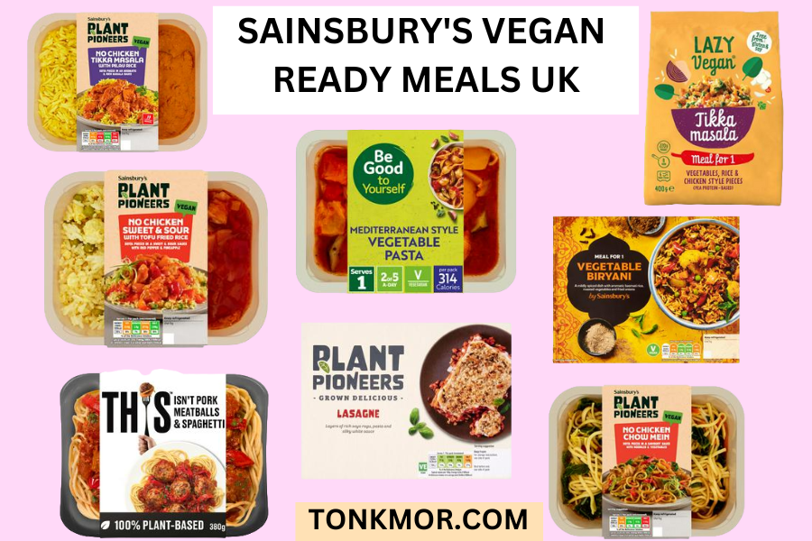 sainsbury's vegan ready meals UK 