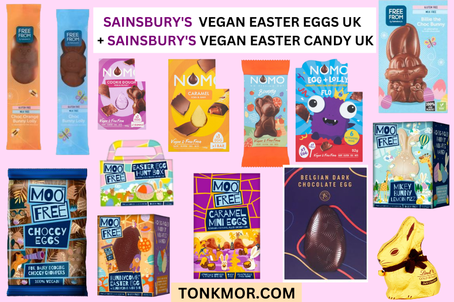 Sainsbury's vegan easter eggs UK, Sainsbury's vegan easter candy UK