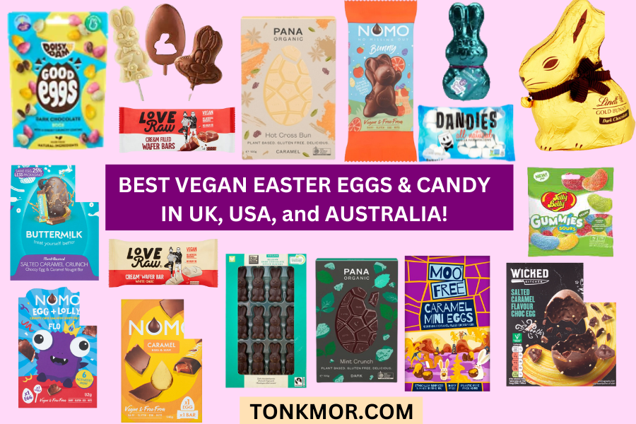 best vegan easter eggs & candy in the UK, USA and Australia