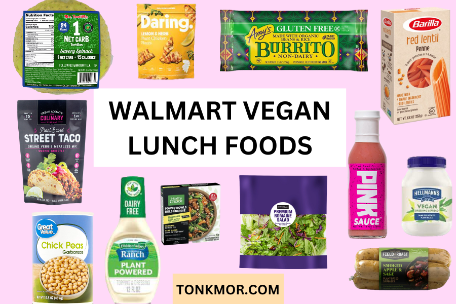best walmart vegan lunch foods, walmart vegan sausage , walmart pink sauce vegan