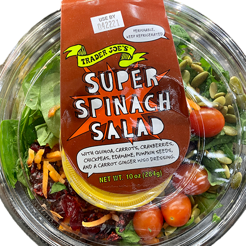 Trader joe's vegan spinach salad