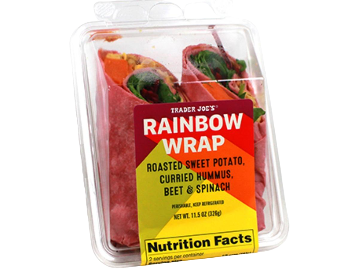trader joe's vegan rainbow wrap