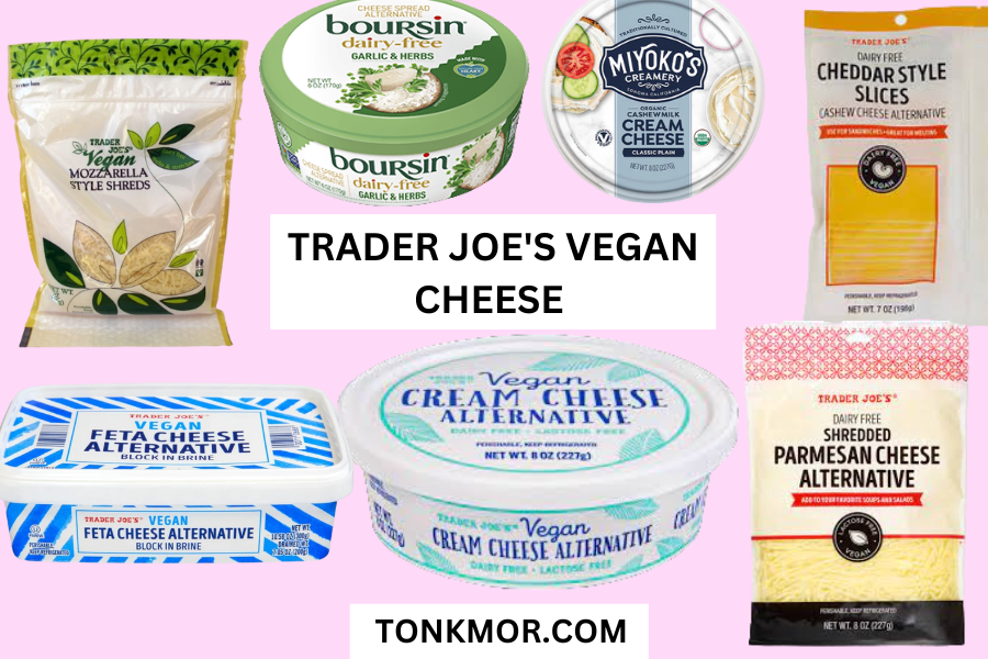 trader joe's vegan cheese , all the different trader joe's vegan cheese products