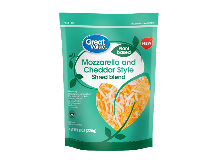 great value mozzarella and cheddar style shred blend