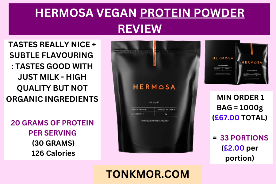 best vegan protein powder - hermosa vegan protein powder 
