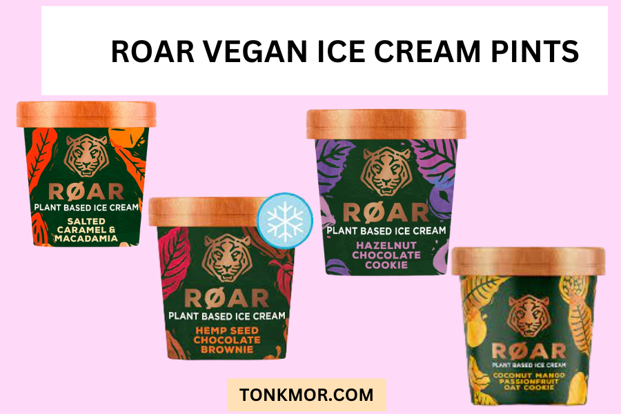 roar vegan ice cream pints 