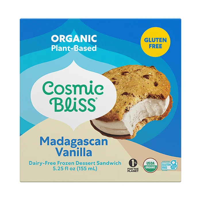 cosmic bliss vegan ice cream sandwich